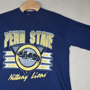 Vintage 80s Penn State T-Shirt Single Stitch USA Made Nittany Lions Foster 2XL - Picture 1 of 11