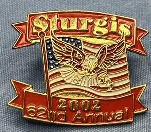 2002 HARLEY DAVIDSON 62nd Annual STUGIS PIN - Foto 1 di 3