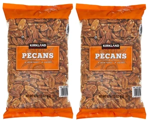 2 PACK - Kirkland Signature Shelled Pecan Halves Nuts Total 4 Lb - Picture 1 of 2