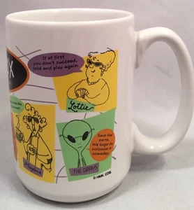 Schuhkarton Punze Karten Figuren Kaffeebecher "D" Henkel weiß - Bild 1 von 9