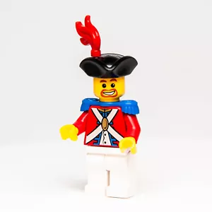 LEGO PIrates Minifigure - Soldato Imperiale II Penna Rossa, Barba Marrone 6242 (pi089 - Foto 1 di 7