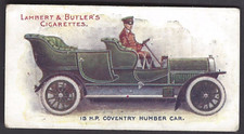 LAMBERT & BUTLER - MOTORS - #3 15 HP COVENTRY HUMBER CAR