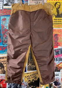 De Colección Años 60 Paño de Pato Nailon Campo Americano Ropa Deportiva 34x25 Caza Pantalones Utilitarios - Imagen 1 de 8