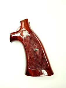Grips Smith & Wesson Rosewoods revolvers only square butt opened back Frame K/L - Picture 1 of 4