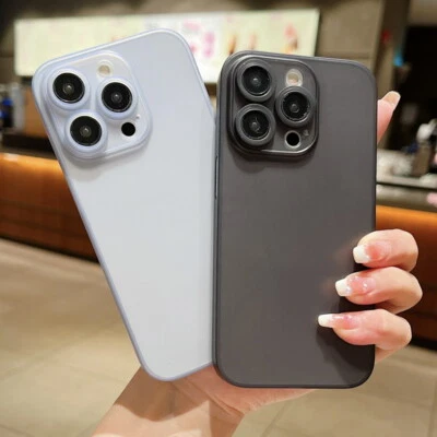 Pour iPhone 17 Pro 16 15 14 13 12 Pro Max 11 XR Ultra-Thin Slim Matte Case Cover