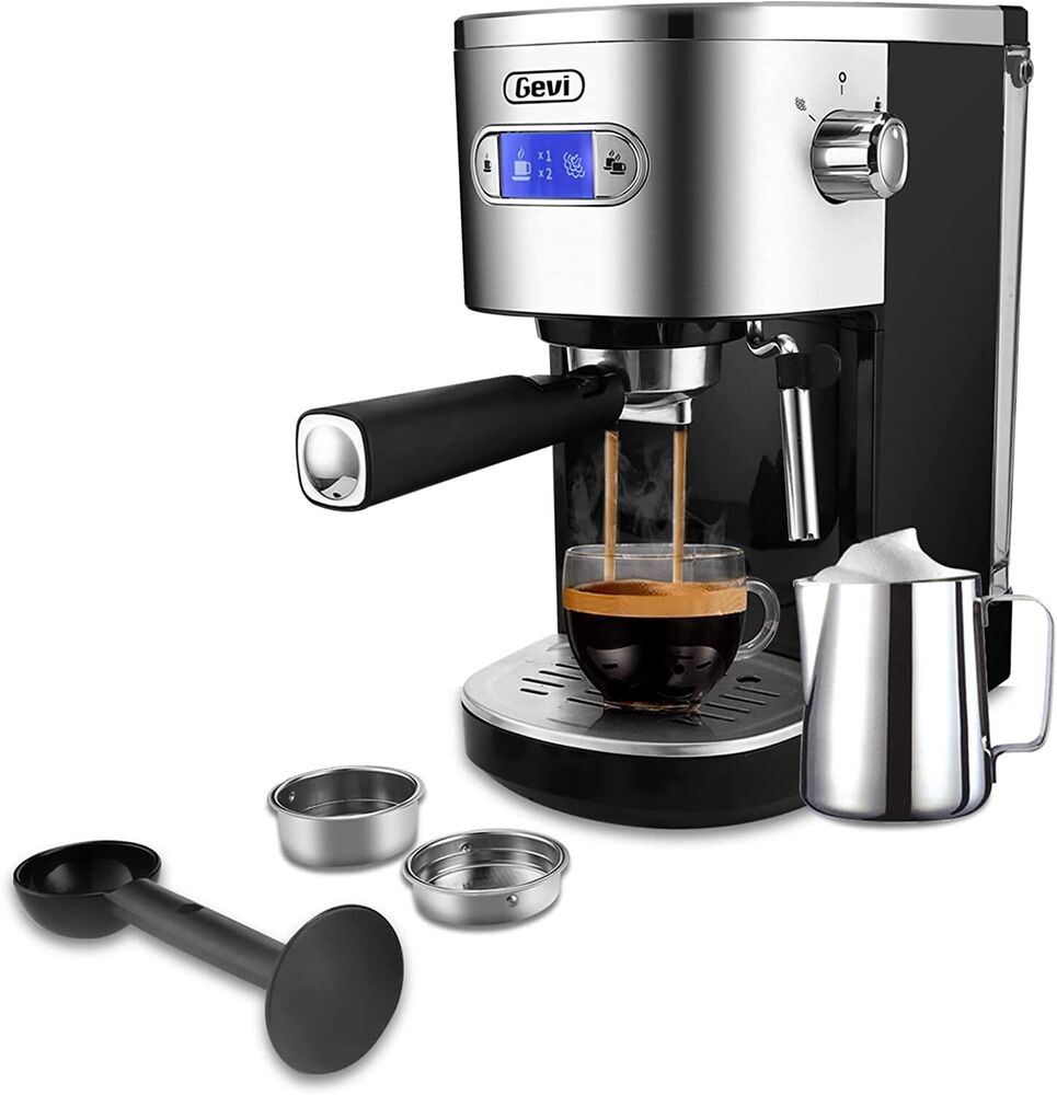 Gevi Espresso Machines 20 Bar Fast Heating Automatic Cappuccino Coffee Maker w/