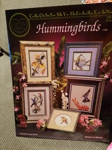 Cross My Heart Hummingbirds Cross Stitch Pattern - Picture 1 of 2