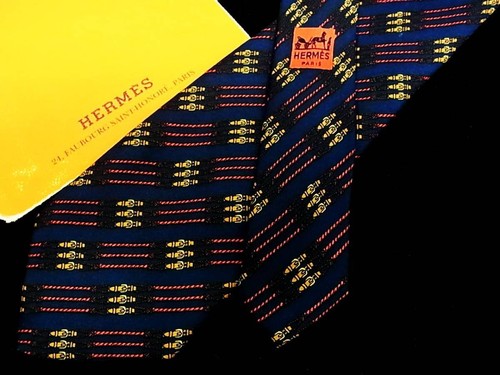 HERMÈS Cravatta uomo HERMES Francia vera seta cravatta abito classico lusso multicolore T68