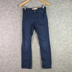 Levi's 511 Pants Boys 10 Regular 25 x 25 Blue Slim Zip Fly Casual Pockets 6652 - Picture 1 of 19