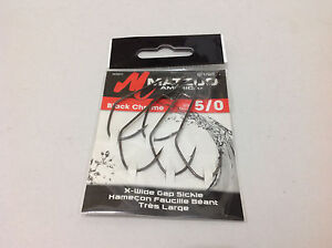 5 x 5/0 Matzuo Sickle Wide Gape Worm EWG Hook Soft Plastic Weedless Jerk bait 