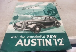 1939 ? AUSTIN TWELVE 12 UK Original   Sales Brochure  - Bild 1 von 4