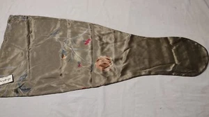 X-Large Violin VIOLA Dust Cover Bag By Baba NWT Flowers Olive Tone Background - Picture 1 of 2