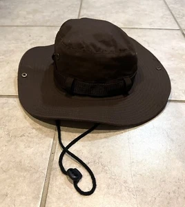 Outdoor Sonnenhut mit breiter Krempe braun Angeln Jagd US Combat One Size Unisex - Bild 1 von 10