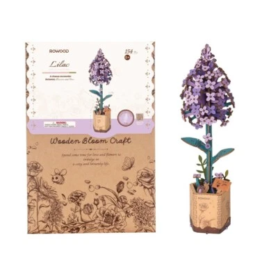 DIY 3D Wood Puzzle Lilac 154pcs - Image 1 of 4