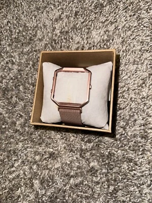 Fitbit Blaze Metal Band Lot, 42mm Large, Rose Gold, Magnetic Closure - Image 1 of 2