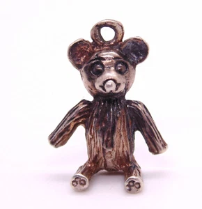 (W403) Plata Oso de Peluche Dije Colgante Joyería - Imagen 1 de 5