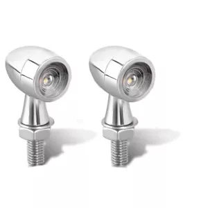 Pair Motorcycle Mini Bullet LED Turn Signals Light Blinker Indicators Lamp ATV - Bild 1 von 7