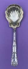 Scalloped Wave Edge Tiffany & Co 1884 Sterling Silver Gilded SHELL SERVING Spoon