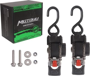 Stainless Steel Bolt on Retractable Ratchet Straps Boat Trailer Straps (1inc - Picture 1 of 8