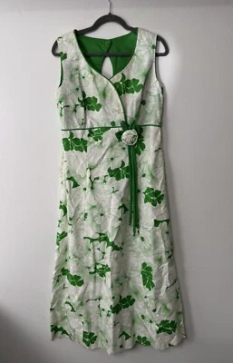 Vestido vintage Lee Stevens estampado tropical novedad años 70 Miami (ver medidas) Foto 1 de 4