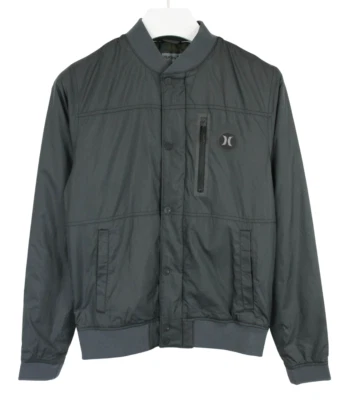 Hurley Chaqueta Hombre Pequeño Camuflaje Forro Bomber Cuello Bolsillos Dark Zip - Imagen 1 de 4
