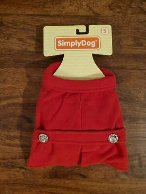 Chaqueta para perro roja pequeña  Foto 1 de 3