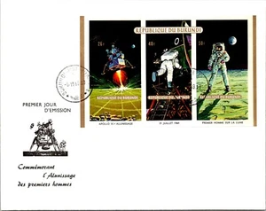 1969 BURUNDI Moon Landing Souvenir Sheet Imperforated on FDC - Picture 1 of 1