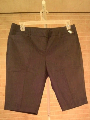 Pantalones cortos azules para mujer New York & Company talla 12 *7th Avenue* nuevos con etiquetas Foto 1 de 4