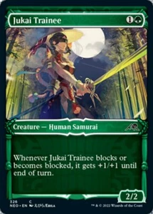 Vitrina Jukai Trainee x4 4x FOIL Kamigawa: Neon Dynasty casi nueva como nueva - Imagen 1 de 1