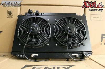 FENIX Alloy Radiator & Fan Shroud Kit Stealth Series - Fits Toyota Cressida MX83 - Image 1 of 4