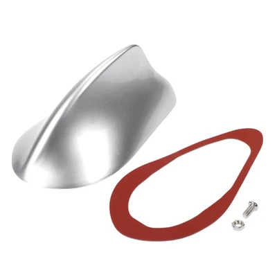 Copertura Antenna Pinna Squalo per Auto SUV 1 Pz,Base Adesiva,Argento - Immagine 1 di 4