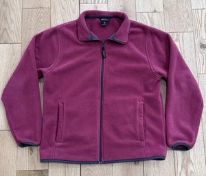 Woolrich Full Zip Fleece Jacket 15465 Women's Size Medium - Mulberry Rose - VTG - Picture 1 of 8