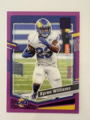 Kyren Williams 2023 Clearly Donruss #30 Purple /199 JM - Image 1 of 2