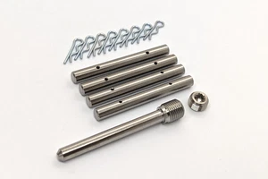 Yamaha R1 Titanium brake pad pin kit 07-08 Ti caliper pins clips and cap - Picture 1 of 5