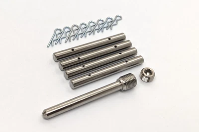 Yamaha R1 Titanium brake pad pin kit 07-08 Ti caliper pins clips and cap - Image 1 of 4
