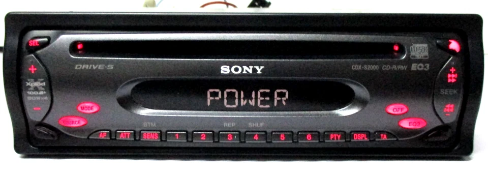 AUTORADIO SONY CDX-S2000 , BLOCCATA IN DEMO , PER RECUPERO PARTI O RIPRISTINO - Immagine 1 di 4