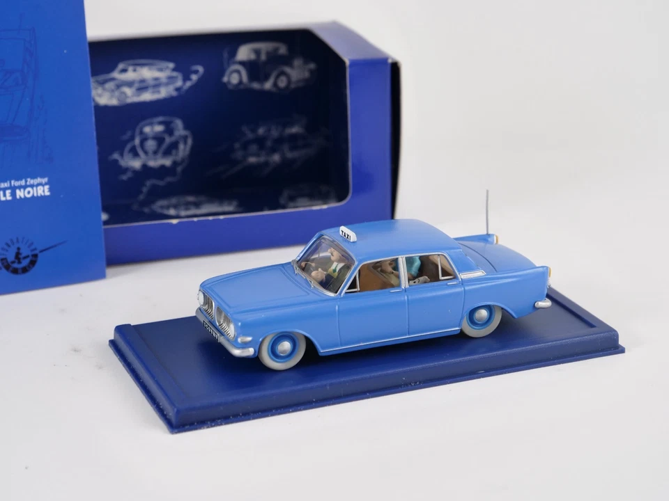 In Auto Tintin 1/43 Il Taxi Blu Dell'Isola Nera Anni 60 Rif 2118045 - Immagine 1 di 4