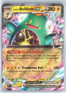 Iono's Bellibolt ex 053/159 Pokemon Scarlet & Violet Journey Together Double Rar - Picture 1 of 2