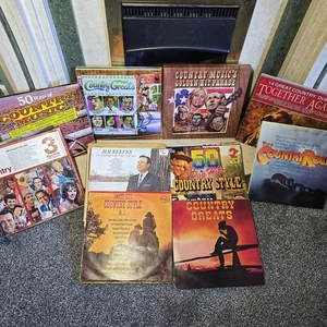 32 Country And Western 12" Vinyl Lp Records Job Lot Inc 3 Box Sets  - Imagen 1 de 10