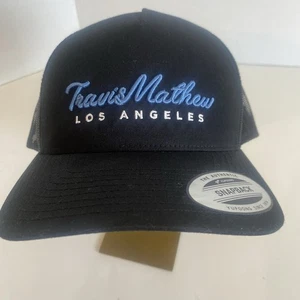 Travis Mathwmew Limited Edition Black Trucker SnapBack Hat-Los Angeles - Picture 1 of 6