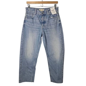 Neu mit Etikett Madewell 26 Jeans mit Darted Barrel Leg Knopf helle Waschung Denim lässig lässig - Bild 1 von 8