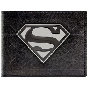 Superman Man of Steel Hope Metal Badge Emblem Bi-Fold ID Card Wallet SECOND - Picture 1 of 4