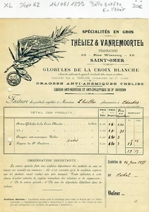 Dépt 62 - St Omer 10 Rue Wissocq - Belle Entête Produits Pharmaceutiques de 1899 - Picture 1 of 1
