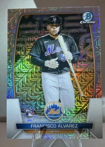 🔥2023 BOWMAN CHROME - NY METS ⚡️FRANCISCO ALVAREZ ⚡️MOJO RC 🔥 - Picture 1 of 3