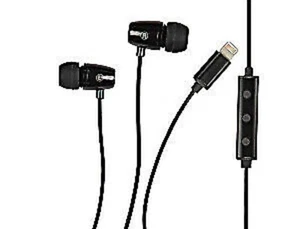 1 Stimme High Definition Ohrhörer mit Blitzkabel Stecker in schwarz - Bild 1 von 3