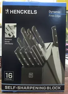 Henckels Dynamic Fine Edge 16pc Self-Sharpening Knife Block Set 17555-216 NEW - Picture 1 of 2