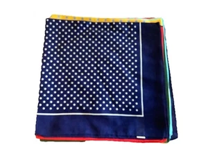 9 X Men’s Large Polka Dot Handkerchief 54x54cm 21x21” Bundle 100% Cotton - Picture 1 of 8