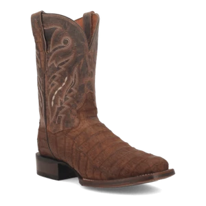 DAN POST Men's MICKEY DP4896 11" Caiman Western Boot, Leather Tan, Size 9 EW - Picture 1 of 10