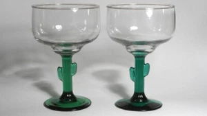 Vintage Libbey Southwest Cactus Margarita Glasses - 12 oz. - In beautiful shape! - Bild 1 von 7