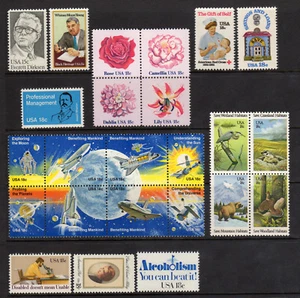 US 1981 Commemorative Year Set of 42, 1874-1945 w/ Blocks & Singles - MNH - Picture 1 of 2